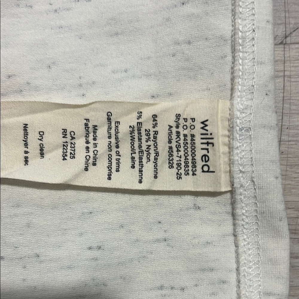 Wilfred Gray and White Knee-Length Pencil Skirt - Picture 4 of 5